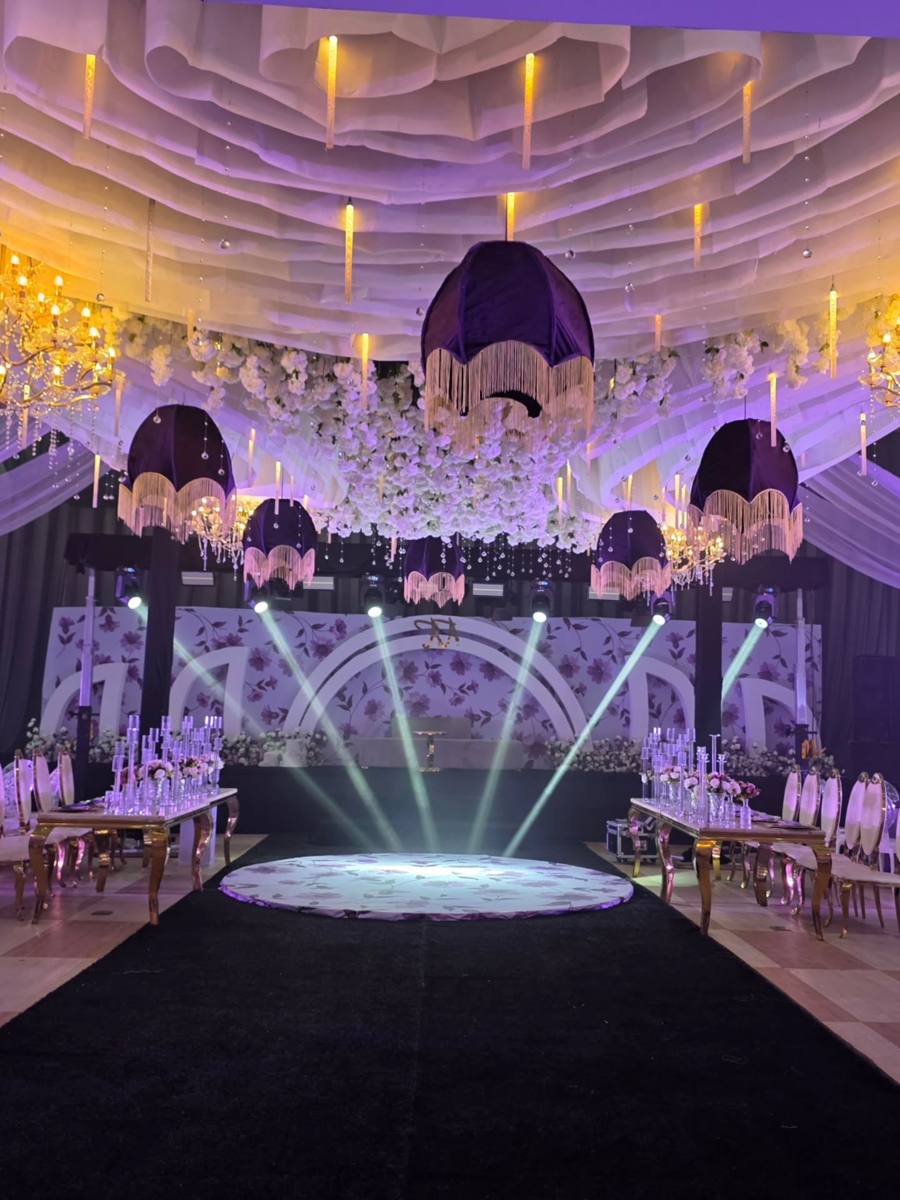 Decorated hall by Sebim Events